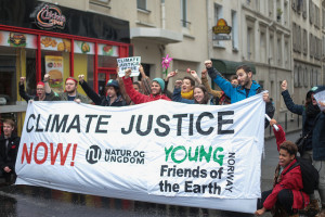 Young Friends of the Earth in Paris (Credit: Babawale Obayanju)