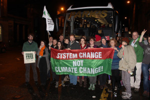 FoES activists leaving Edinburgh