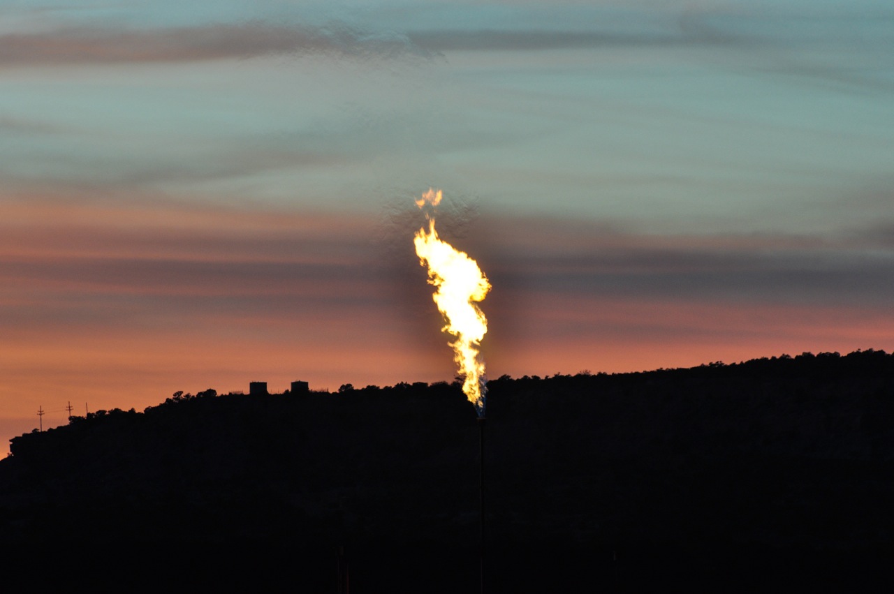 Fracking gas flaring