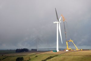 Construction of a wind farm