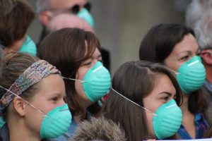Women at air pollution protest Edinburgh 2018