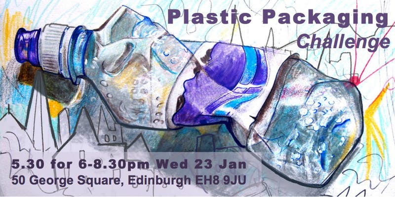 plastic packaging workshop poster, Edinburgh 2019