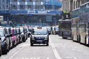 Taxis on Glasgow Hope Street