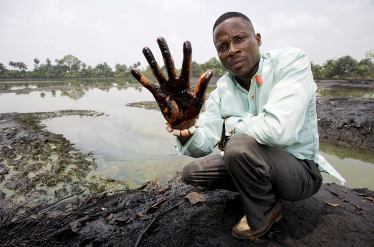 Oil pollution in Goi, Nigeria