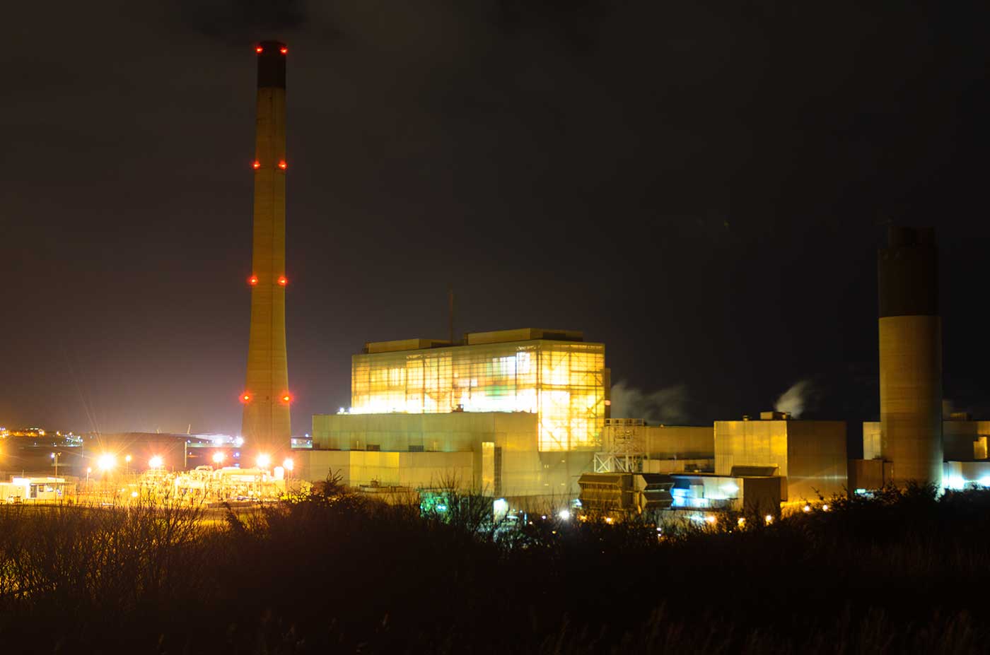 Peterhead Power Station at Night