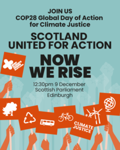SCCS COP28 Rally poster